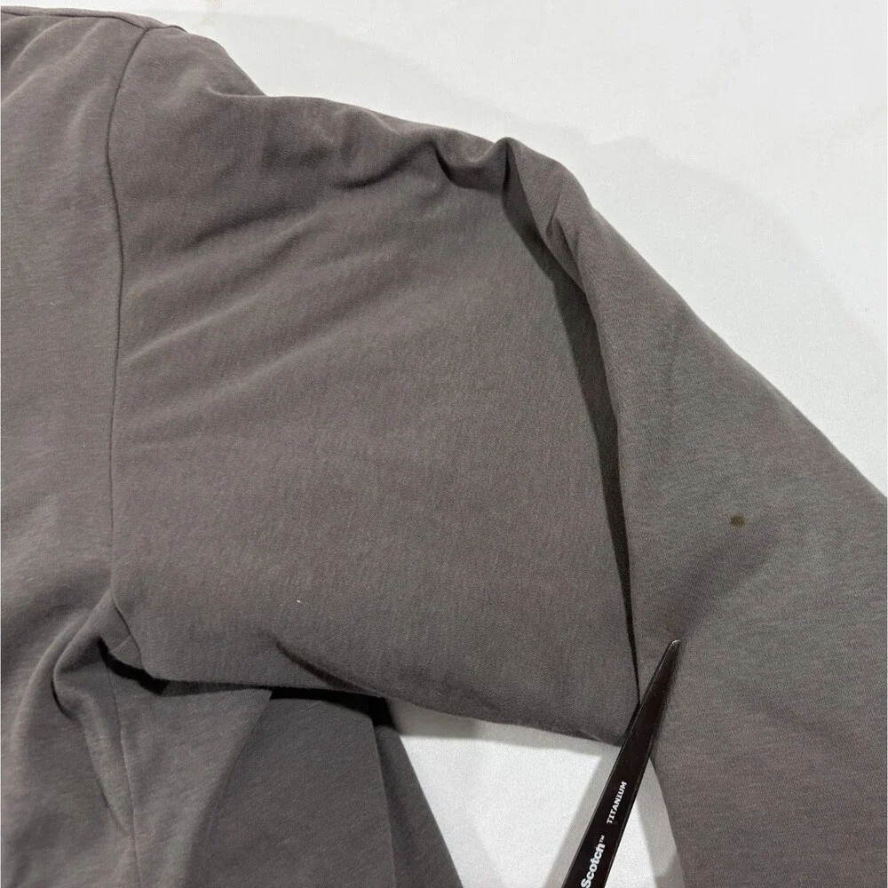 Muji Mens Brown Snap Button Quilted Reversible Puffer Jacket Grunge Light Sz XL